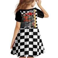 Racing Car 2025 Family Matching Short Sleeve Bodycon Dress and Hawaiian Shirt Born To Speed