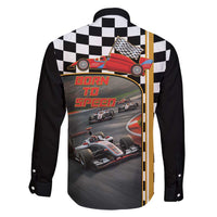 Racing Car 2025 Family Matching Short Sleeve Bodycon Dress and Hawaiian Shirt Born To Speed