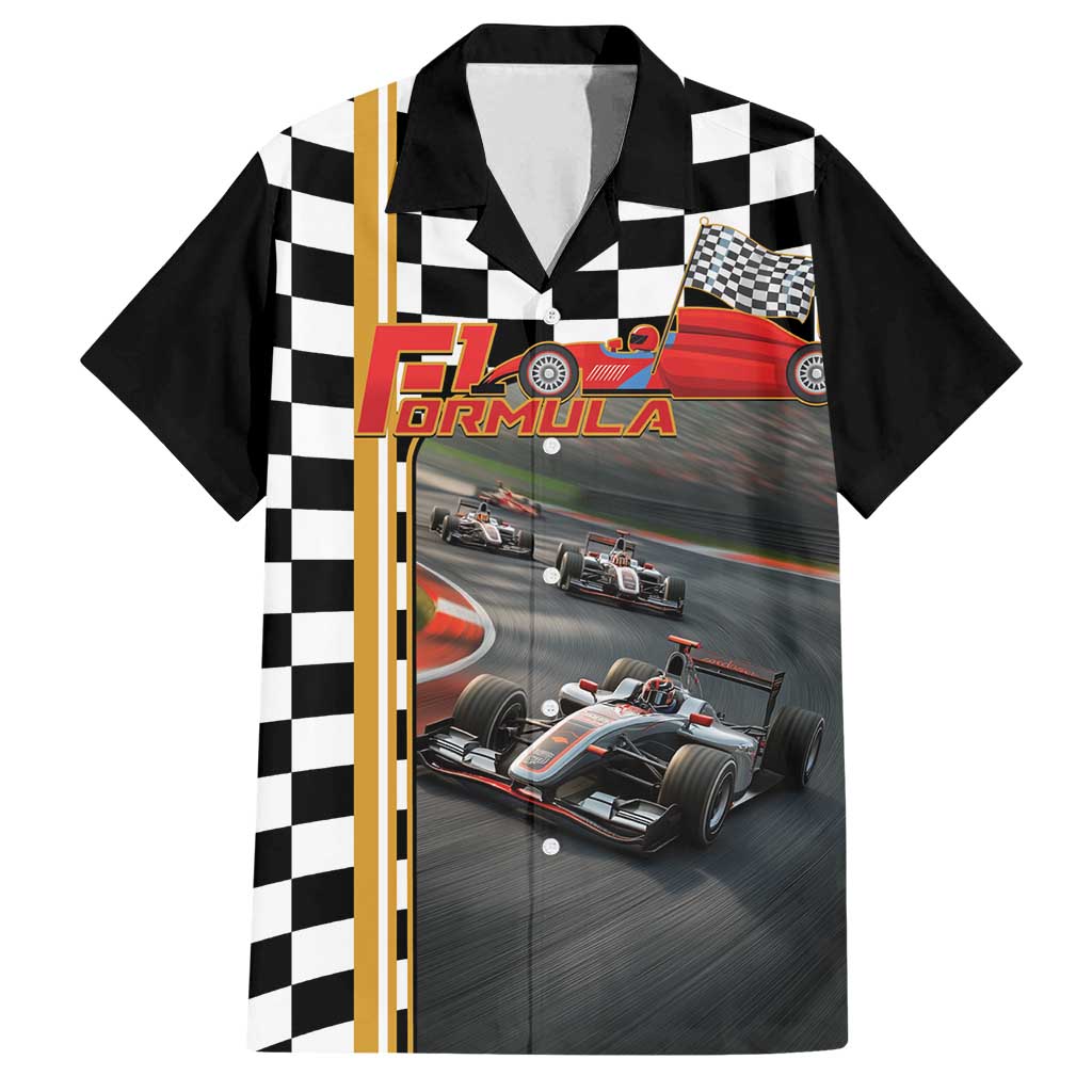 Racing Car 2025 Family Matching Summer Maxi Dress and Hawaiian Shirt Born To Speed