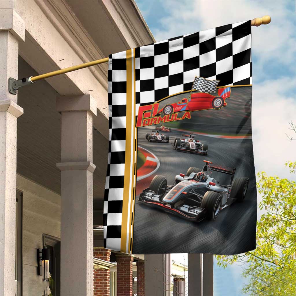 Racing Car 2025 Garden Flag Born To Speed