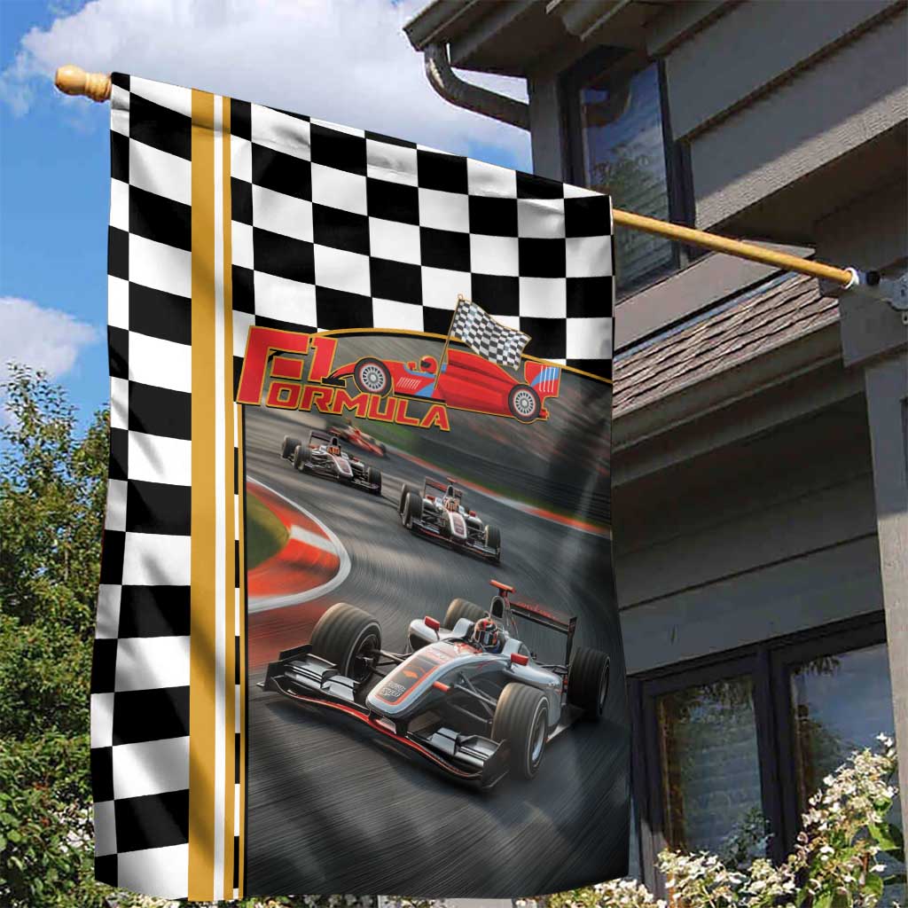 Racing Car 2025 Garden Flag Born To Speed