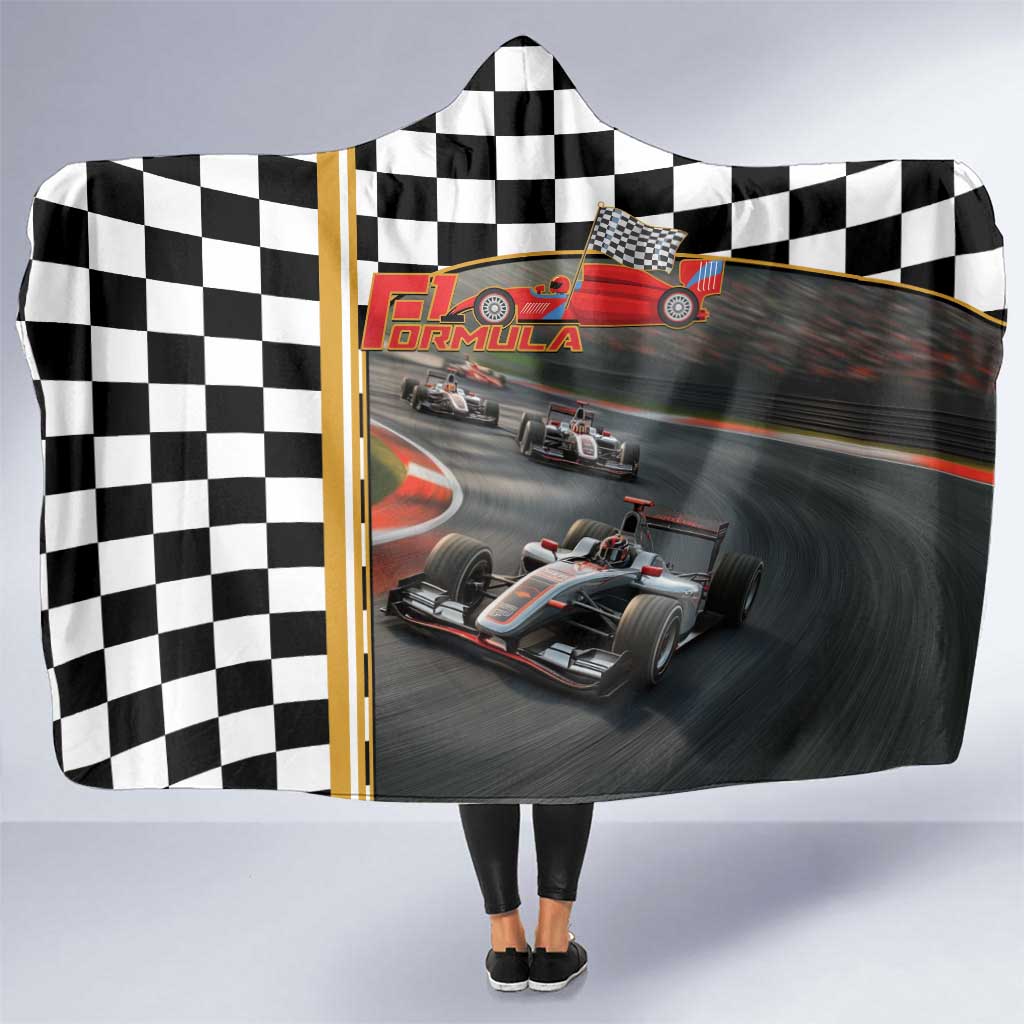 Racing Car 2025 Hooded Blanket Born To Speed
