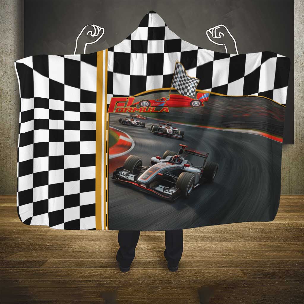 Racing Car 2025 Hooded Blanket Born To Speed