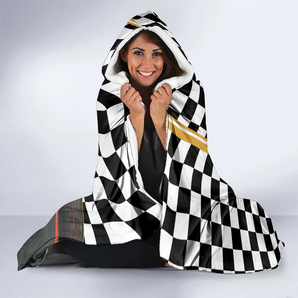 Racing Car 2025 Hooded Blanket Born To Speed
