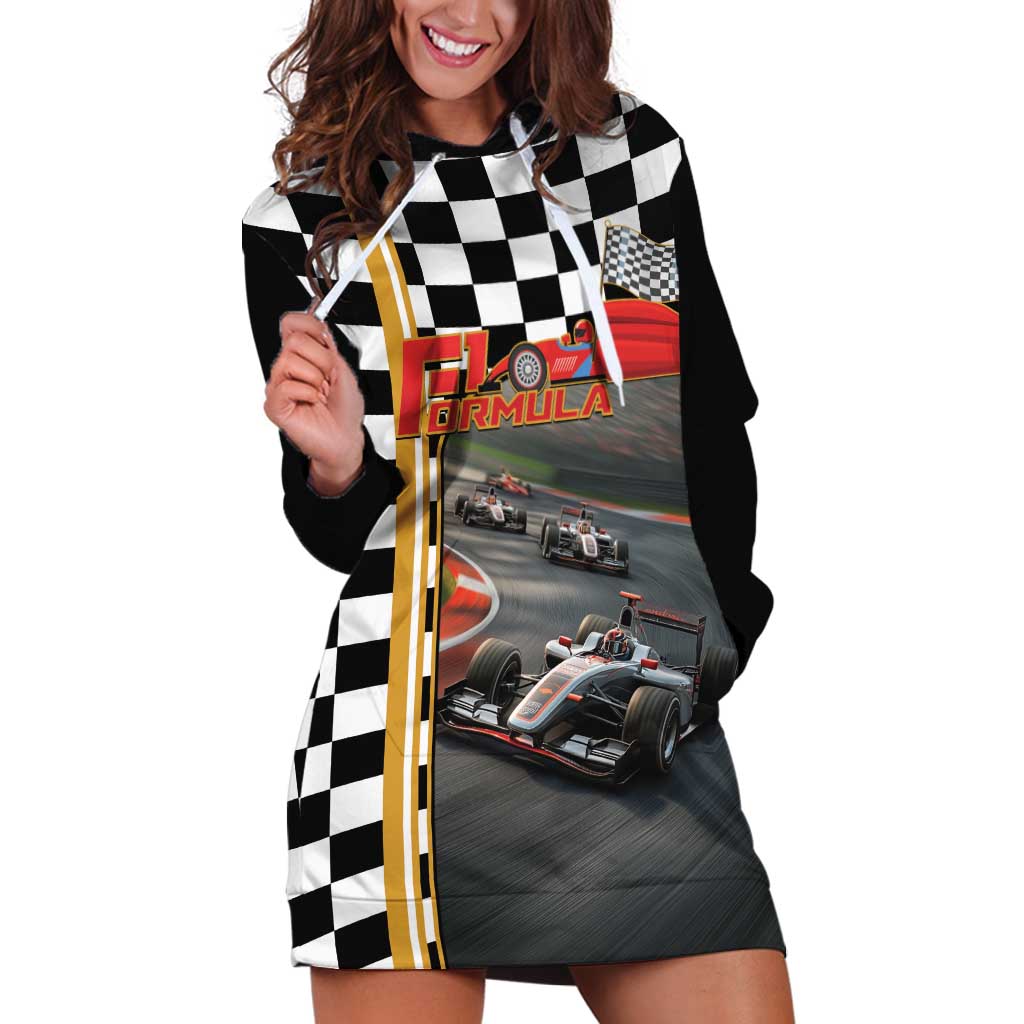 Racing Car 2025 Hoodie Dress Born To Speed