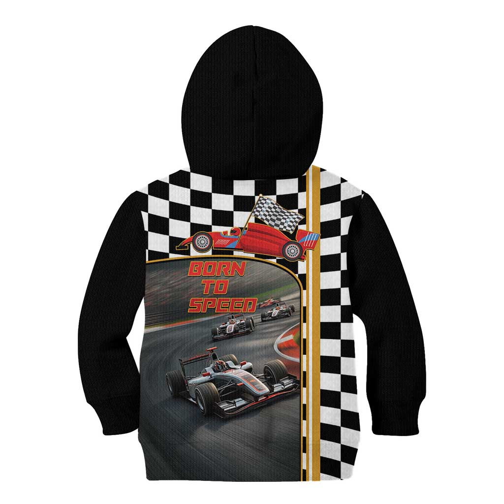 Racing Car 2025 Kid Hoodie Born To Speed