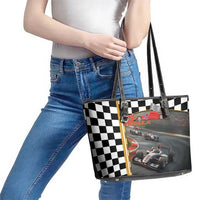 Racing Car 2025 Leather Tote Bag Born To Speed