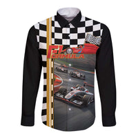 Racing Car 2025 Long Sleeve Button Shirt Born To Speed