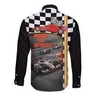 Racing Car 2025 Long Sleeve Button Shirt Born To Speed