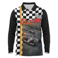 Racing Car 2025 Long Sleeve Polo Shirt Born To Speed