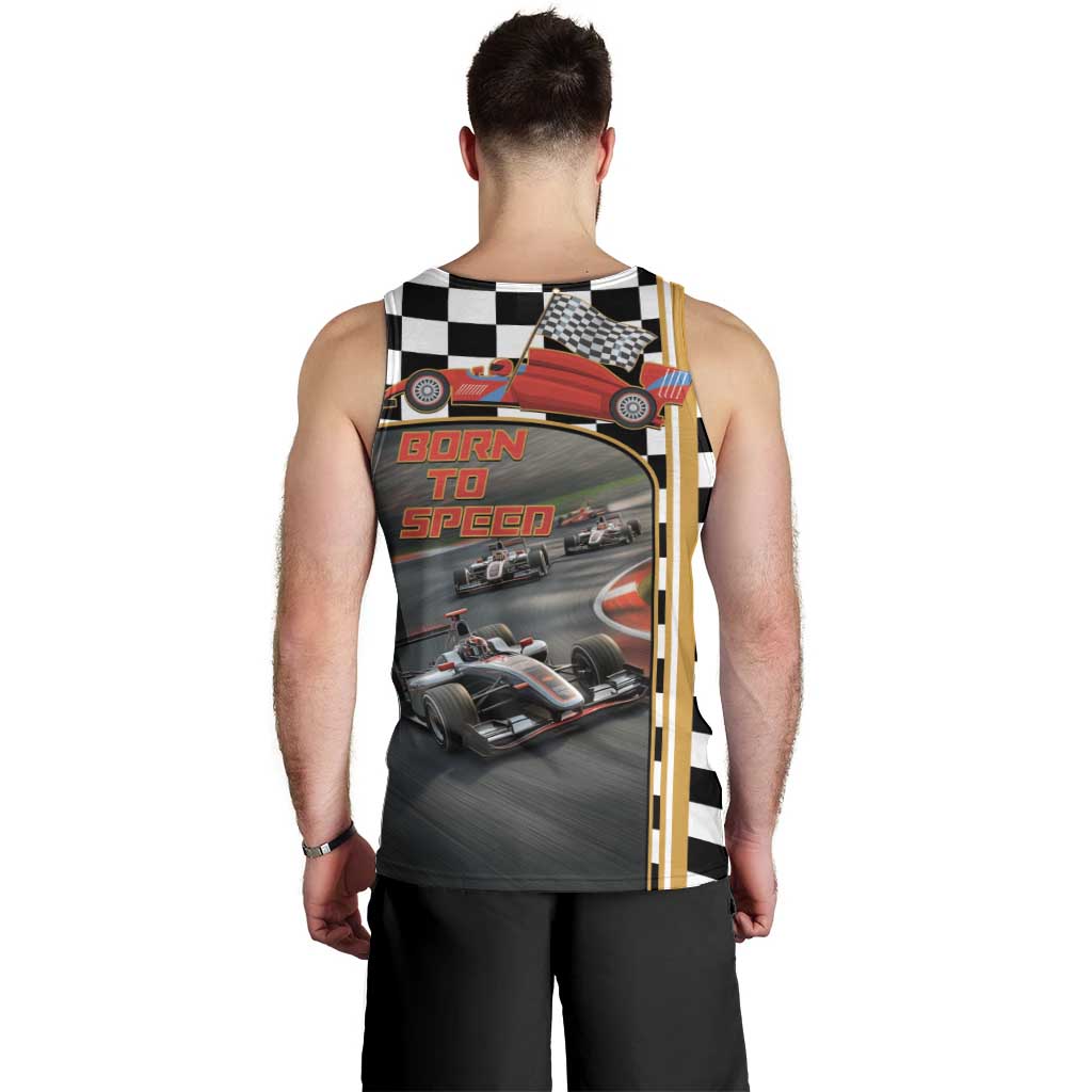 Racing Car 2025 Men Tank Top Born To Speed