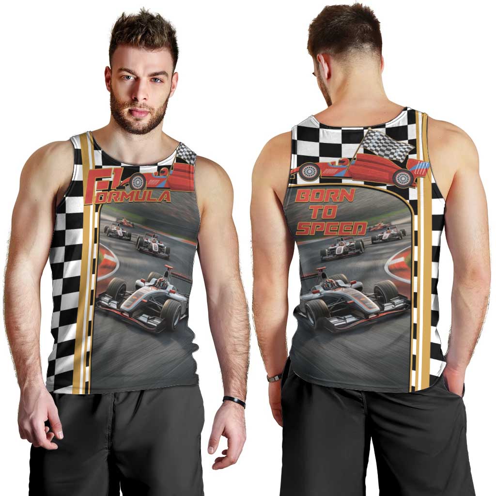 Racing Car 2025 Men Tank Top Born To Speed