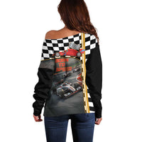 Racing Car 2025 Off Shoulder Sweater Born To Speed