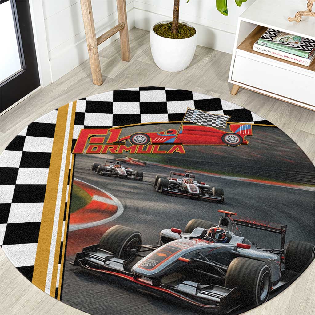 Racing Car 2025 Round Carpet Born To Speed