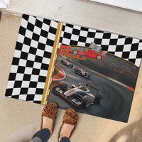 Racing Car 2025 Rubber Doormat Born To Speed
