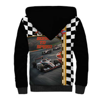 Racing Car 2025 Sherpa Hoodie Born To Speed