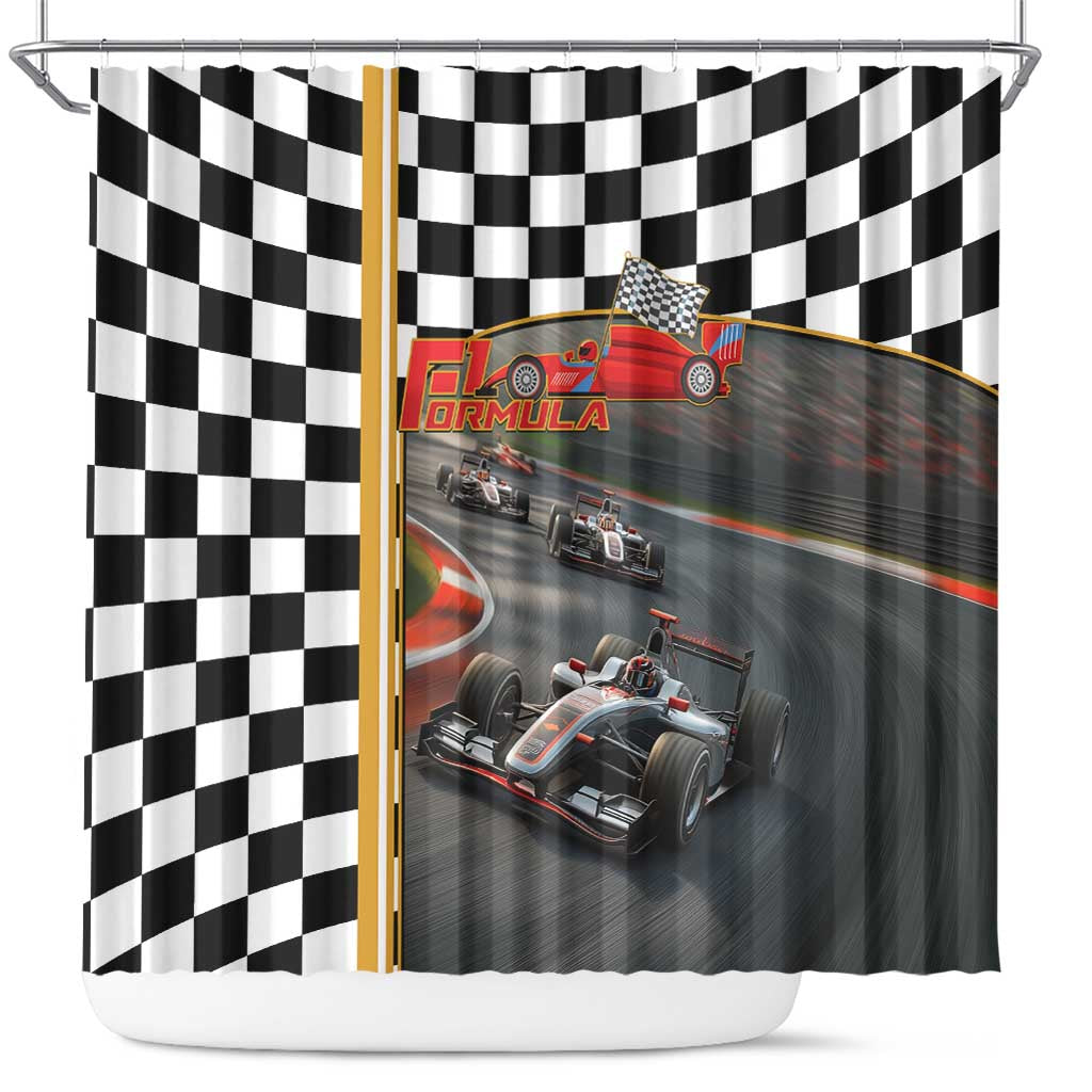 Racing Car 2025 Shower Curtain Born To Speed