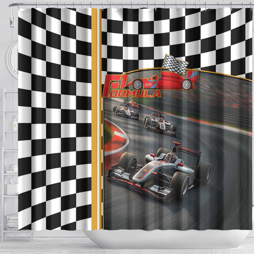 Racing Car 2025 Shower Curtain Born To Speed