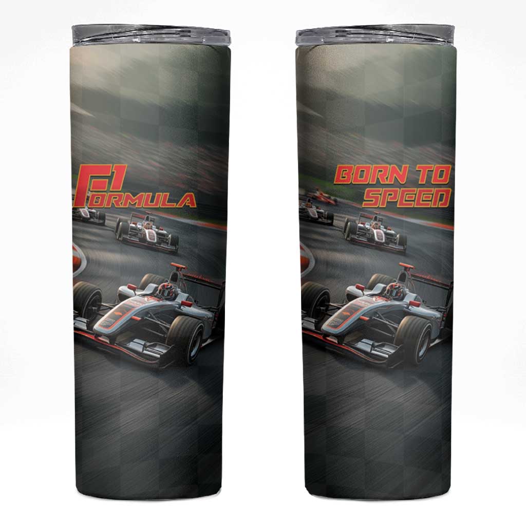 Racing Car 2025 Skinny Tumbler Born To Speed