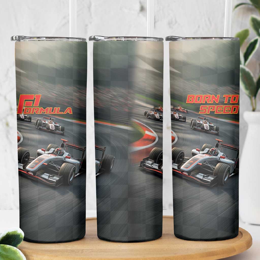 Racing Car 2025 Skinny Tumbler Born To Speed