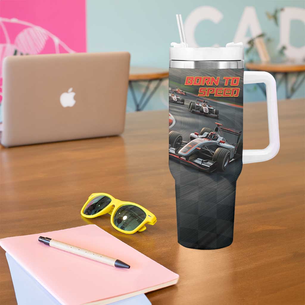 Racing Car 2025 Tumbler With Handle Born To Speed