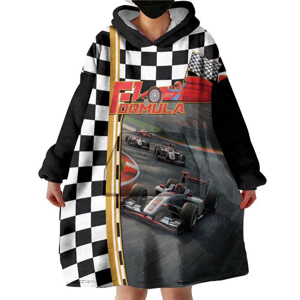 Racing Car 2025 Wearable Blanket Hoodie Born To Speed