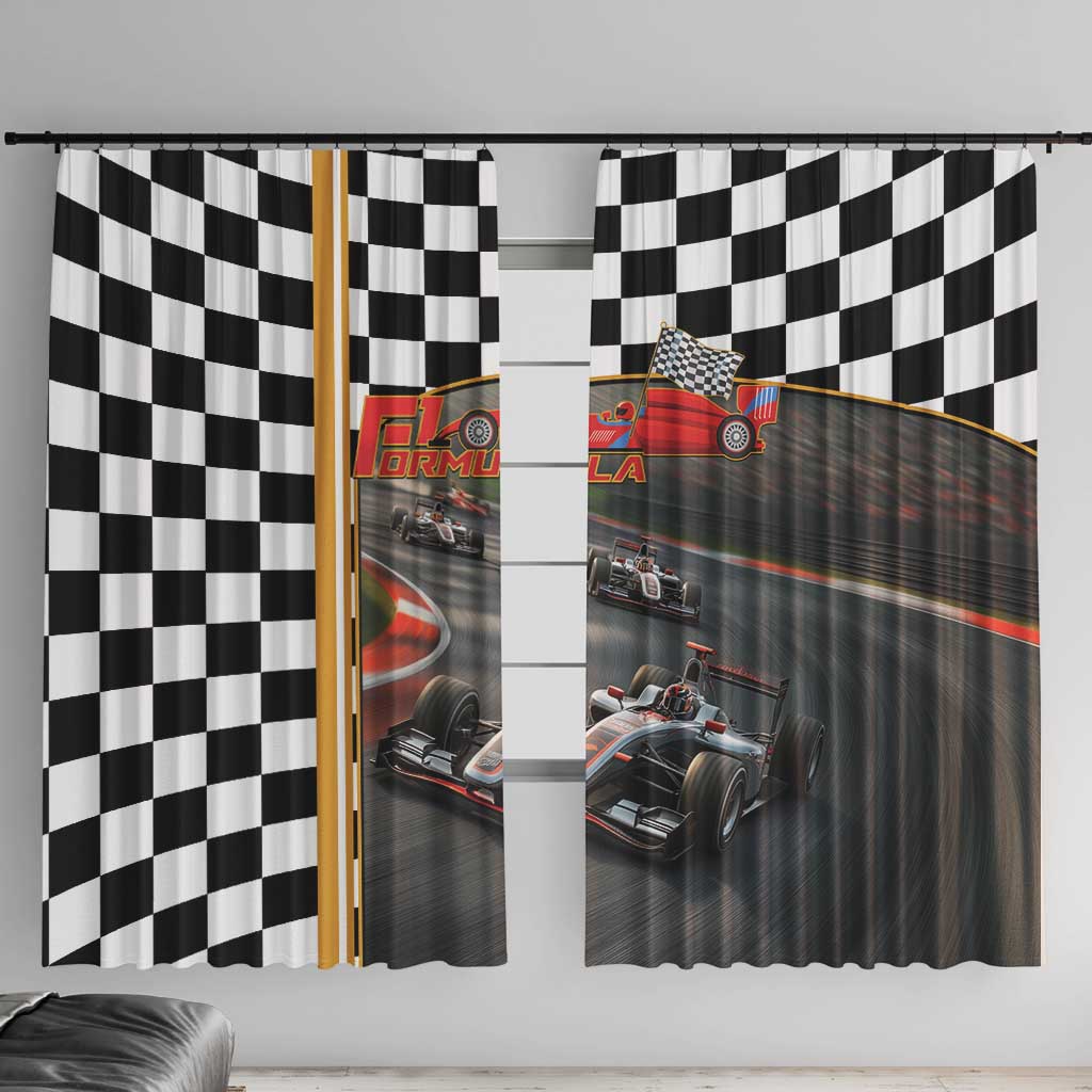 Racing Car 2025 Window Curtain Born To Speed