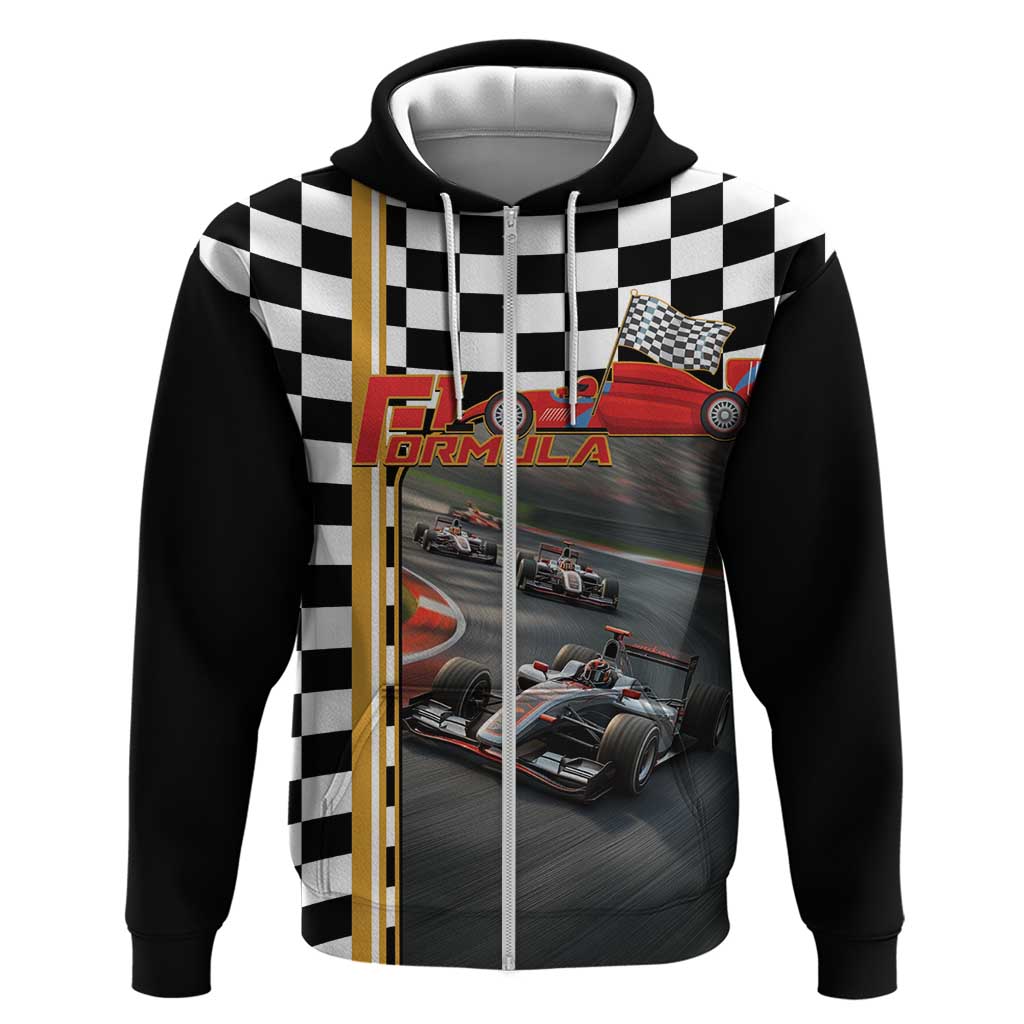 Racing Car 2025 Zip Hoodie Born To Speed
