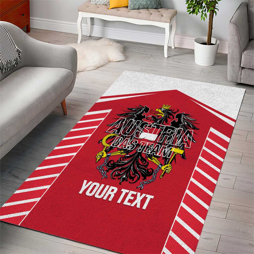 Custom Austria Football Area Rug Come On Das Team