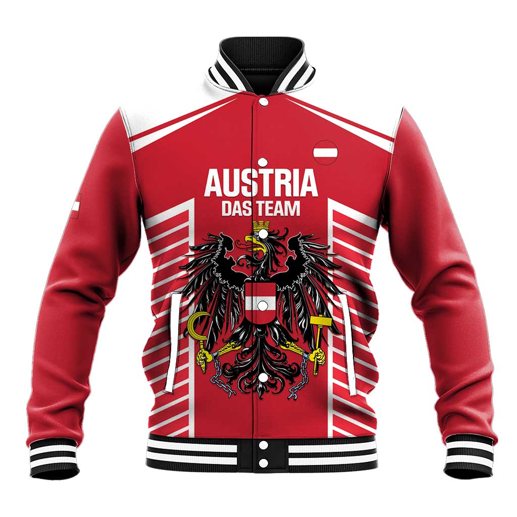 Custom Austria Football Baseball Jacket Come On Das Team