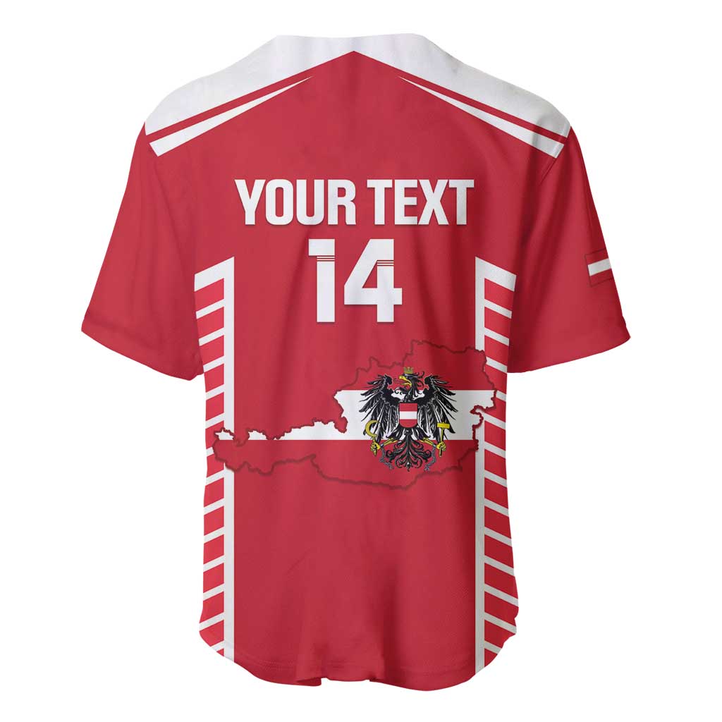 Custom Austria Football Baseball Jersey Come On Das Team