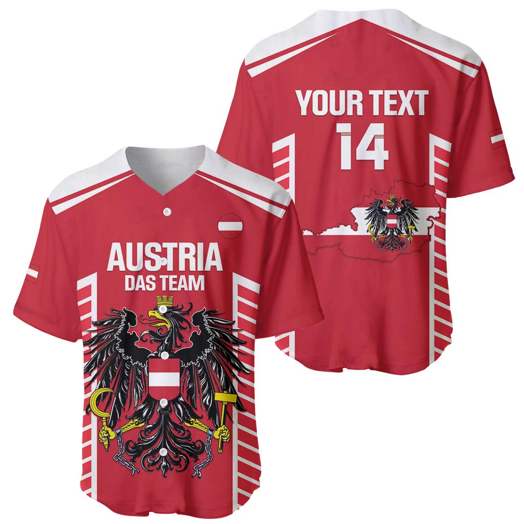 Custom Austria Football Baseball Jersey Come On Das Team
