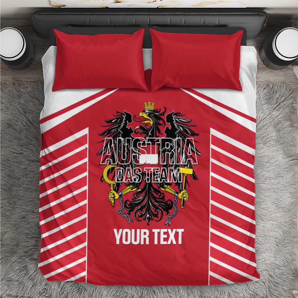 Custom Austria Football Bedding Set Come On Das Team