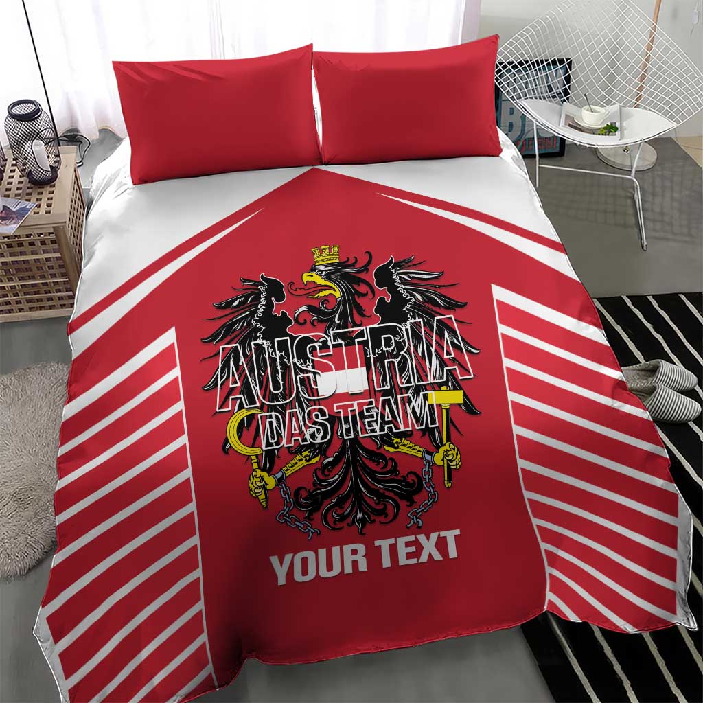 Custom Austria Football Bedding Set Come On Das Team