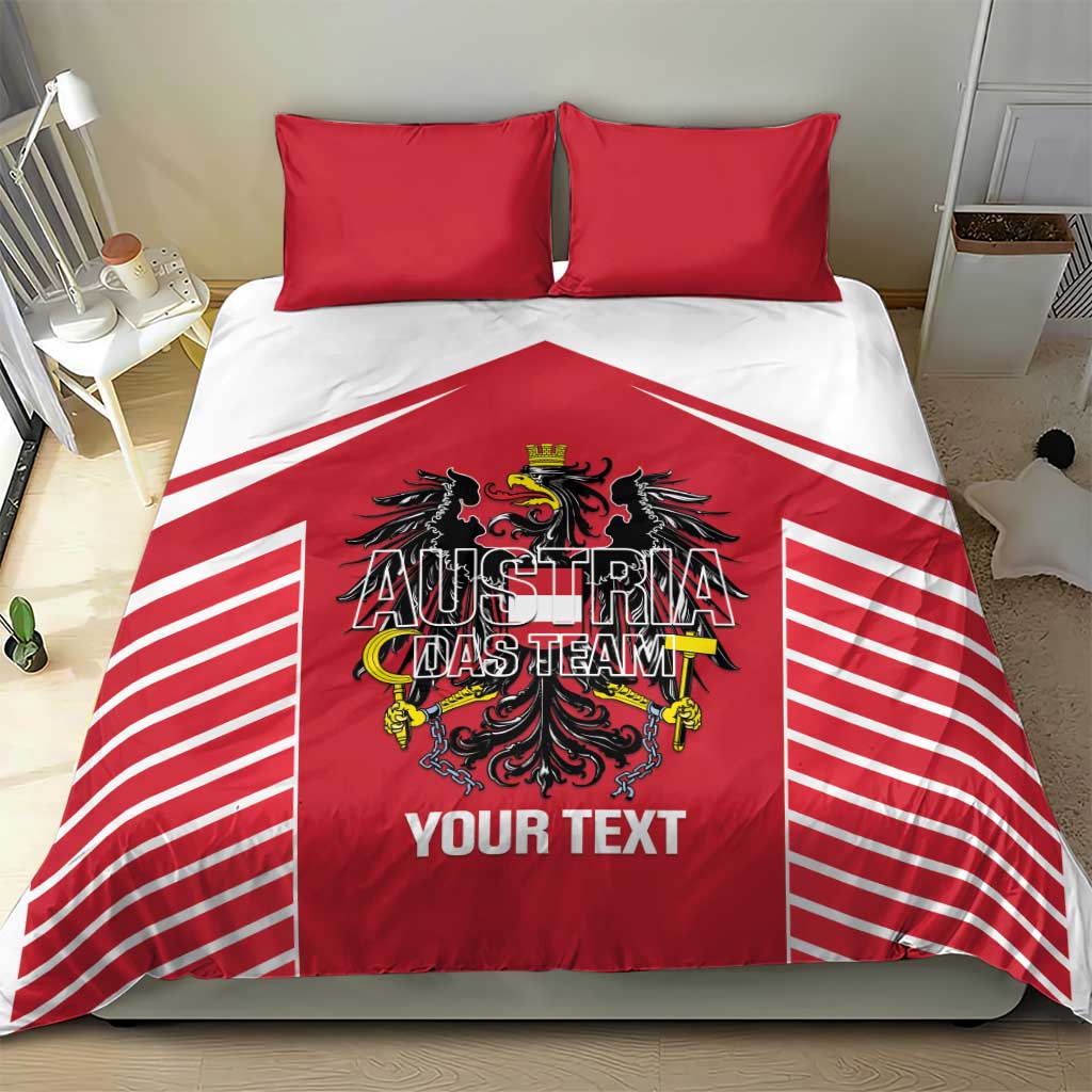 Custom Austria Football Bedding Set Come On Das Team