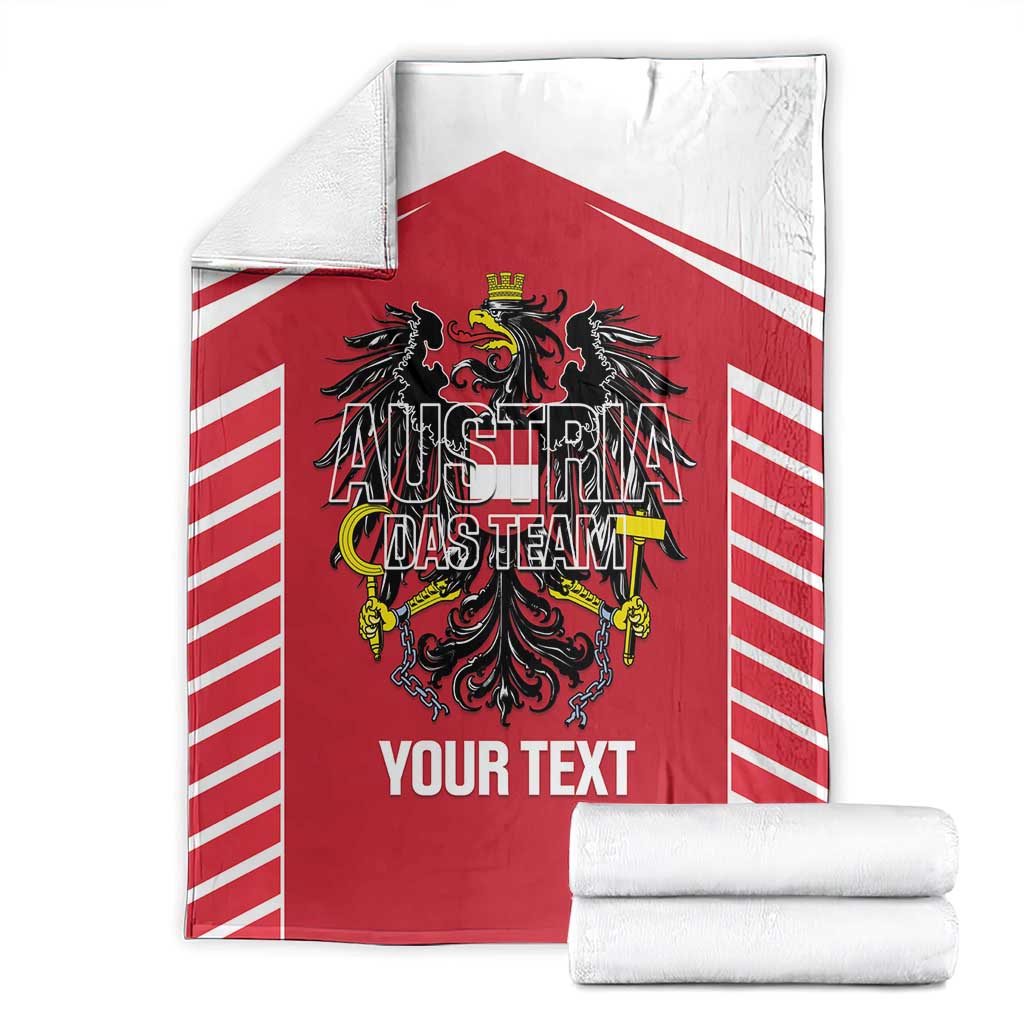 Custom Austria Football Blanket Come On Das Team
