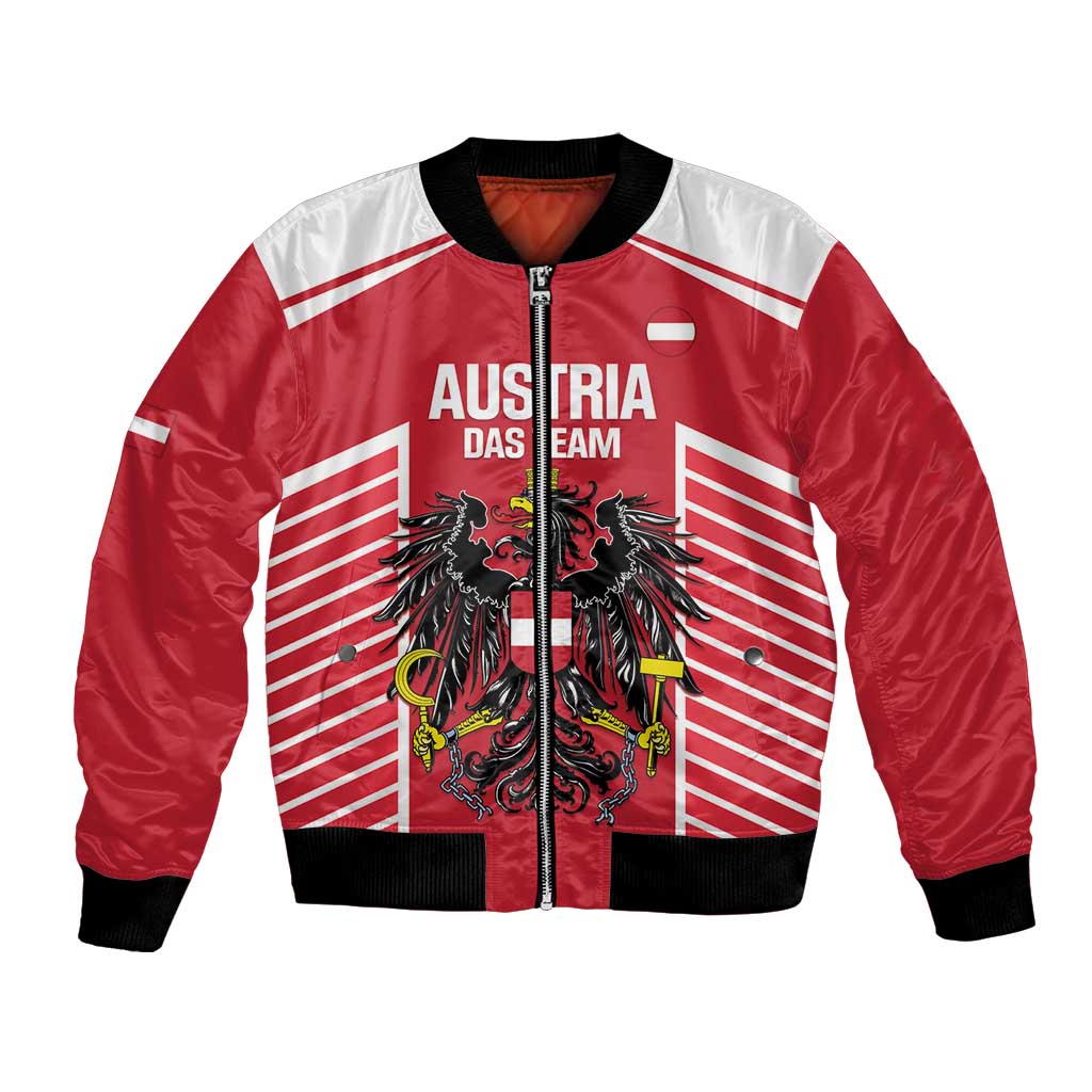 Custom Austria Football Bomber Jacket Come On Das Team