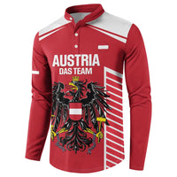 Custom Austria Football Button Sweatshirt Come On Das Team