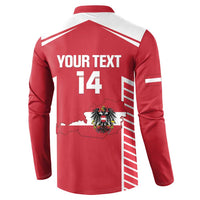 Custom Austria Football Button Sweatshirt Come On Das Team