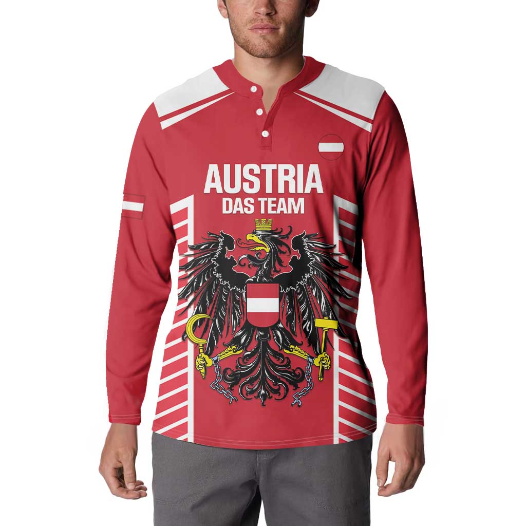 Custom Austria Football Button Sweatshirt Come On Das Team
