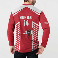 Custom Austria Football Button Sweatshirt Come On Das Team