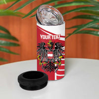 Custom Austria Football 4 in 1 Can Cooler Tumbler Come On Das Team