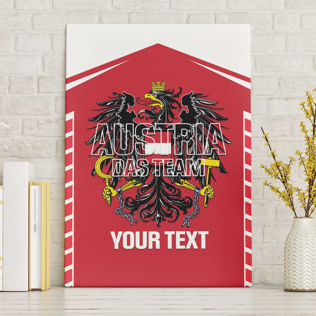 Custom Austria Football Canvas Wall Art Come On Das Team