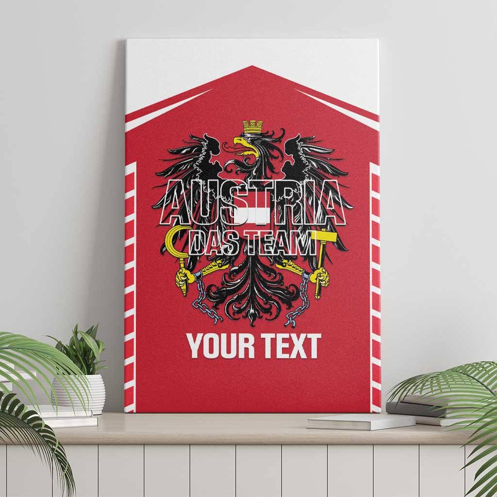 Custom Austria Football Canvas Wall Art Come On Das Team