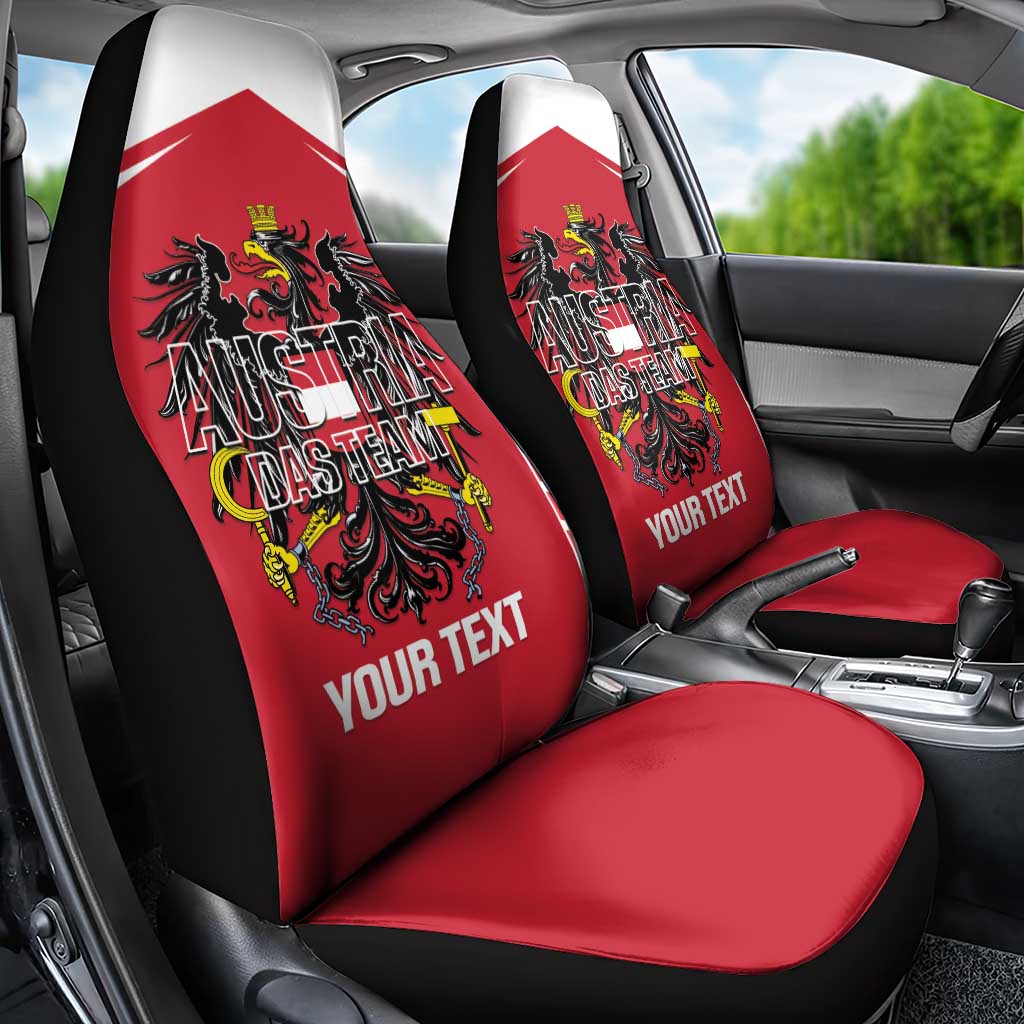 Custom Austria Football Car Seat Cover Come On Das Team