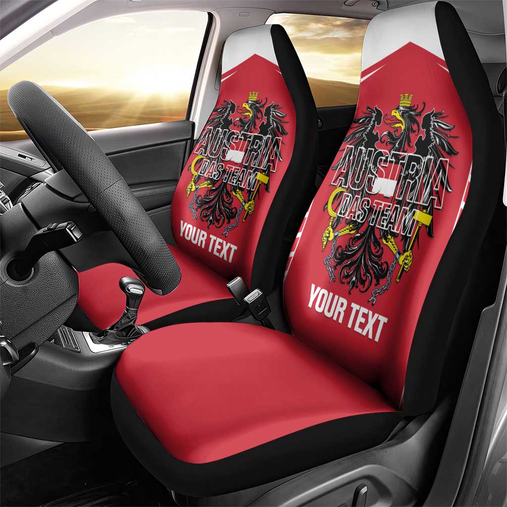 Custom Austria Football Car Seat Cover Come On Das Team