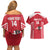 Custom Austria Football Couples Matching Off Shoulder Short Dress and Hawaiian Shirt Come On Das Team