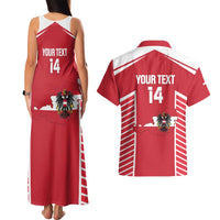 Custom Austria Football Couples Matching Tank Maxi Dress and Hawaiian Shirt Come On Das Team