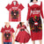 Custom Austria Football Family Matching Long Sleeve Bodycon Dress and Hawaiian Shirt Come On Das Team