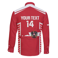 Custom Austria Football Family Matching Long Sleeve Bodycon Dress and Hawaiian Shirt Come On Das Team